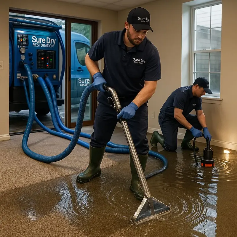 Water Extraction and Removal process in Cleburne, TX